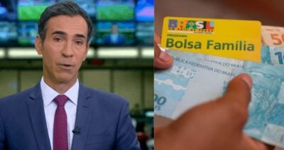 César Tralli / Bolsa Família - Montagem: TVFOCO