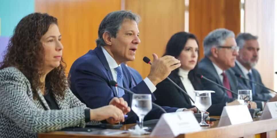 Coletiva sobre corte de gastos (Foto: Ministério da Fazenda)