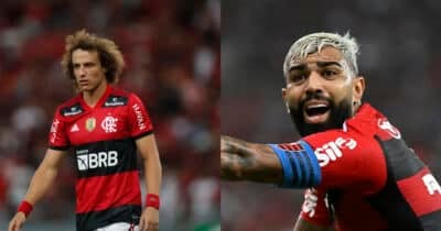 Davi Luiz (Foto: Gilvan de Souza / Flamengo)- Gabigol (Foto: André Durão/ge)