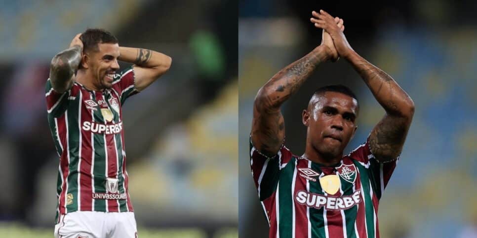 David Terans e Douglas Costa, do Fluminense - Foto: Montagem