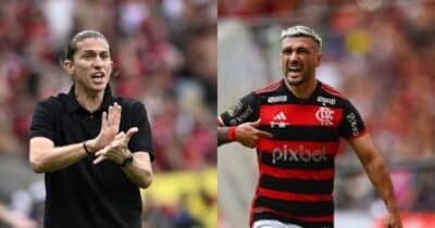 Filipe Luís e Arrascaeta no Flamengo (Reprodução - Internet)