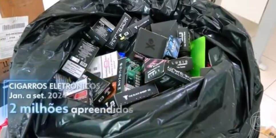 2 milhões de produtos foram apreendidos, de janeiro a setembro de 2024 (Foto Reprodução/Globo)