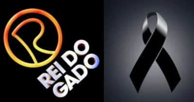 Logo Rei do Gado / Logo do luto - Montagem: TVFOCO