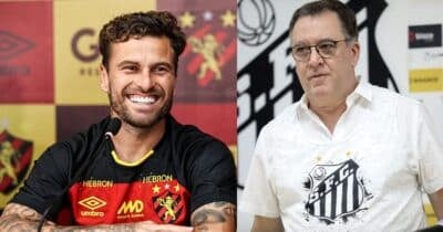 Lucas Lima e Teixeira no Santos - Foto Reprodução Internet