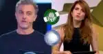 Luciano Huck no Domingão, logo do Palmeiras e Record e Poliana Abritta no Fantástico (Fotos: Reproduções / Globo / Internet)