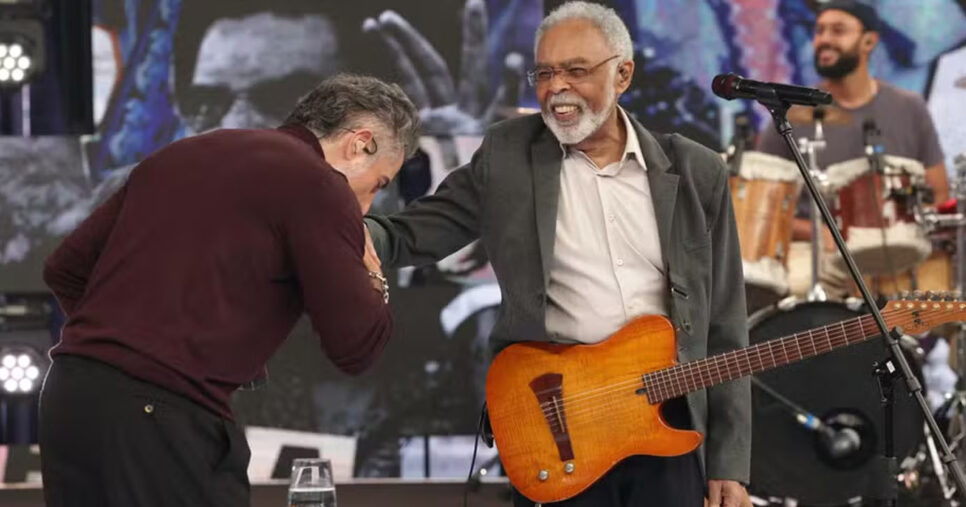 Apresentar Mion e Gilberto Gil  (Foto: Globo/Fábio Rocha)