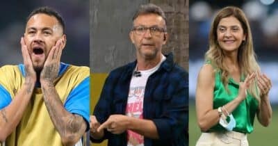 Neymar, Craque Neto e Leila Pereira (Reprodução - Internet)