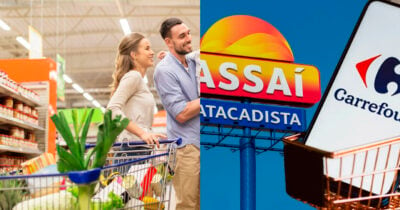 Supermercados (Foto: Viasoft)- Carrefour e Assaí - Reprodução