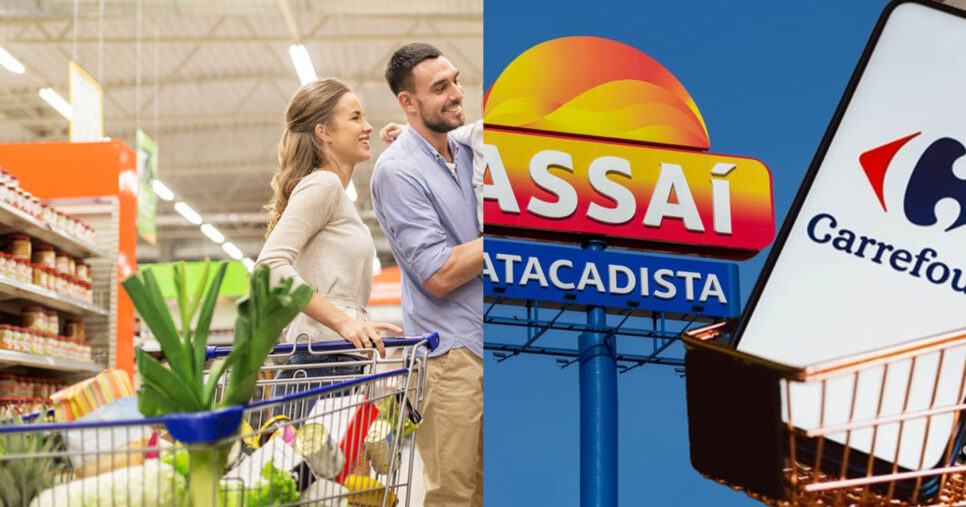 Supermercados (Foto: Viasoft)- Carrefour e Assaí - Reprodução