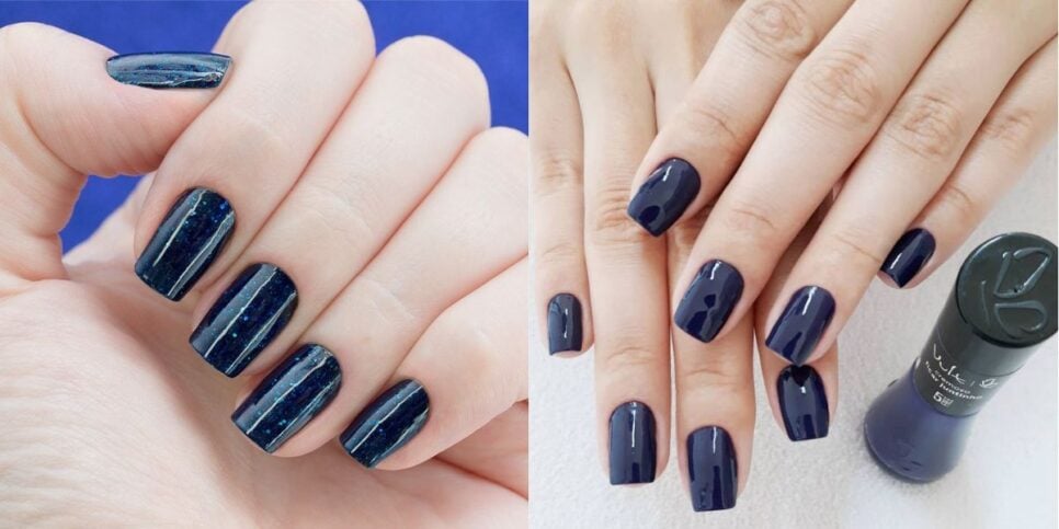 Esmalte azul marinho (Reprodução/Pinterest)