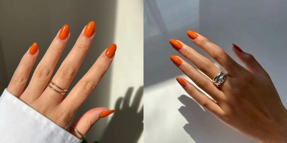 Esmalte laranja (Reprodução/Pinterest)