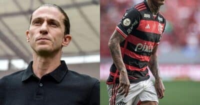 Time da série A libera PIX por craque de Filipe Luís no Flamengo (Reprodução/Lance!/UOL/Canva)