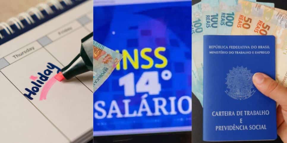 Feriados prolongados, 14º do INSS e valor do novo salário mínimo em 2025 (Reprodução/Canva/SmartSolve)