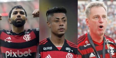 Adeus de Gabigol, demissão de Bruno Henrique e anúncio de Landim no Flamengo (Reprodução/Lance!/O Globo)