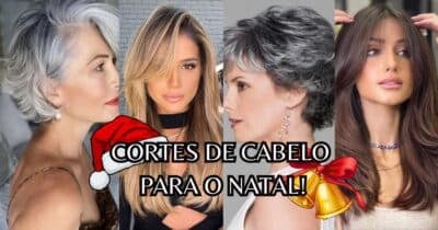 Cortes de cabelo perfeitos para garantir volume antes do Natal (Reprodução/Pinterest/Canva)