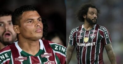 Thiago Silva e Marcelo no Fluminense - Foto Reprodução Internet