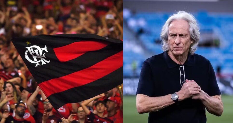 Torcida do Flamengo / Jorge Jesus - Montagem: TVFOCO