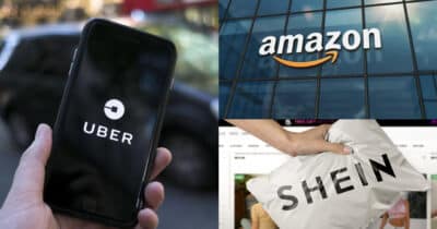 Uber - Amazon - Shein (Foto: Reprodução)