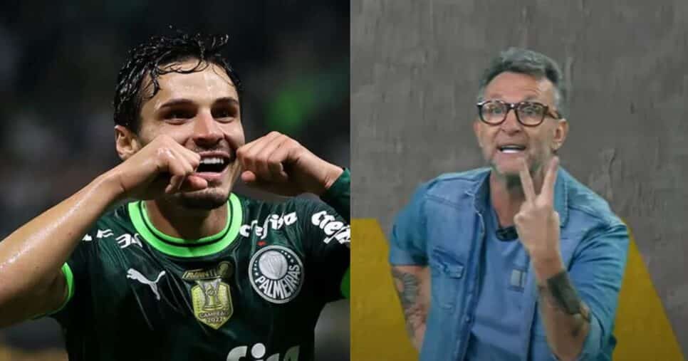 Veiga no Palmeiras e Craque Neto (Reprodução - Internet)