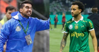 Palmeiras: Abel Ferreira detona Felipe Anderson sem dó (Foto: Reprodução/Montagem TV Foco)