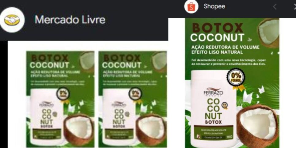 Produto era comercializado na Shopee e Mercado Livre (Foto Reprodução/Google Shopping)