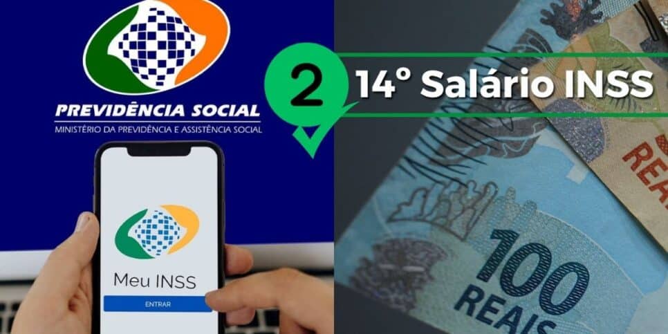 Aposentadoria do INSS e 14º salário (Foto: Reprodução / Gov / Canva / Montagem TV Foco)