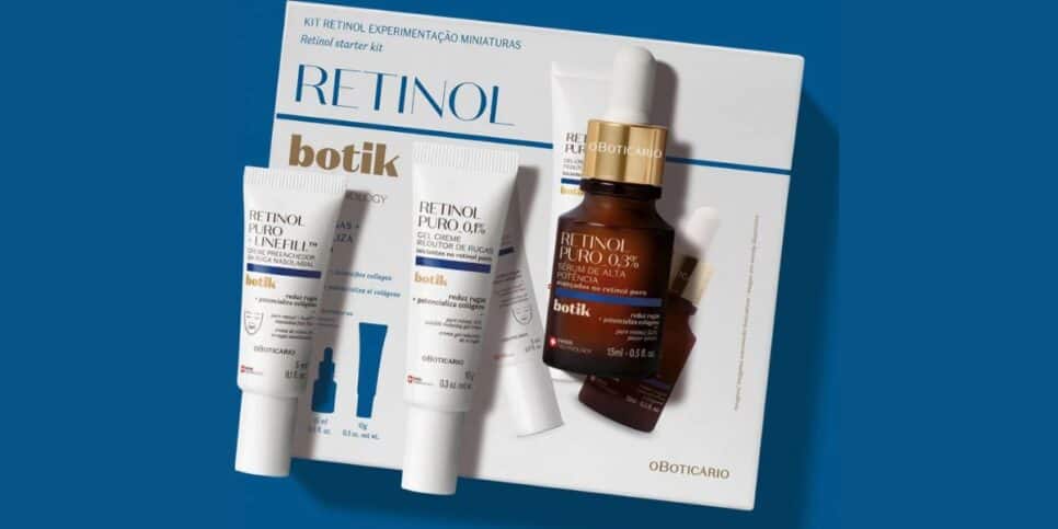 Linha completa Botik Retinol, de O Boticário (Foto Reprodução/O Boticário)