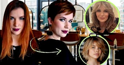 3 cortes de cabelo rejuvenescem mulheres 40+ em até 20 anos (Foto Reprodução/Montagem/Tv Foco/Canva/Lennita/Pinterest)