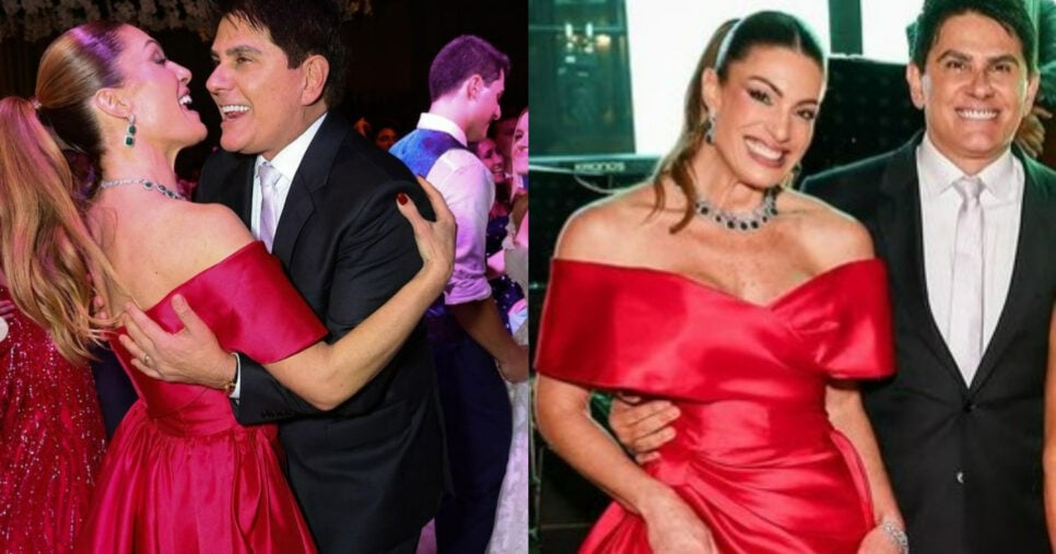 César Filho ao lado de sua esposa (Foto: Reprodução/Montagem TV Foco)