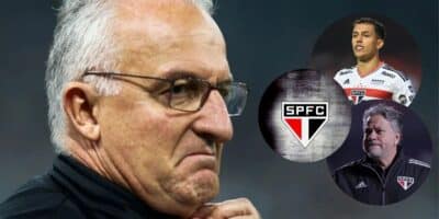 Dorival Júnior, Igor Vinícius e logo do São Paulo (Foto: Reprodução / Ettore Chiereguini / AGIF / SPFC)