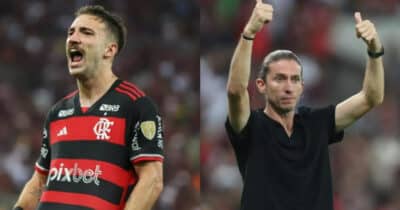 R$ 7M: Craque abandona o Botafogo e vai para o Flamengo (Foto: Reprodução/Montagem TV Foco)