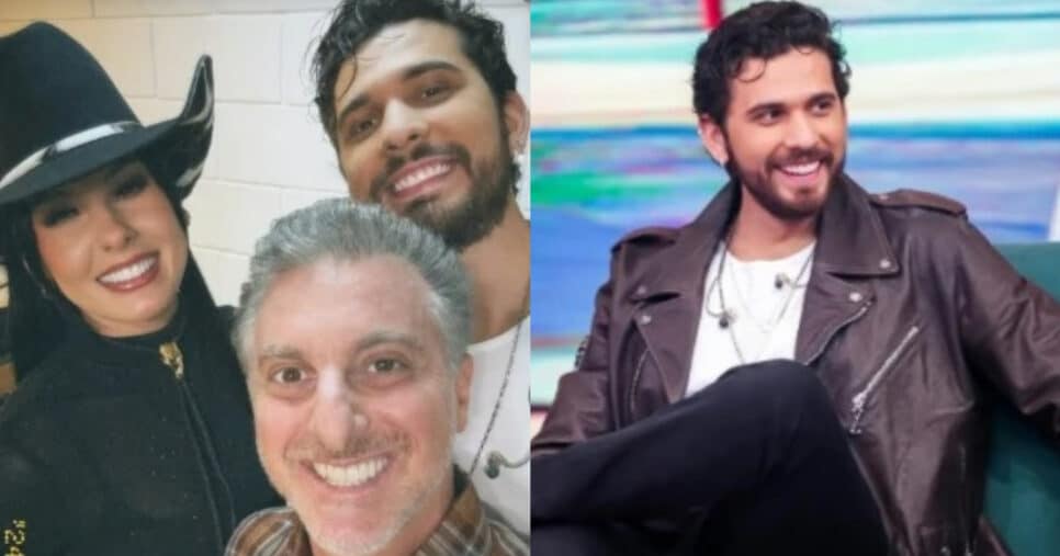 O cantor sertanejo, Ana Castela e Luciano Huck, da Globo (Foto: Reprodução/Montagem)