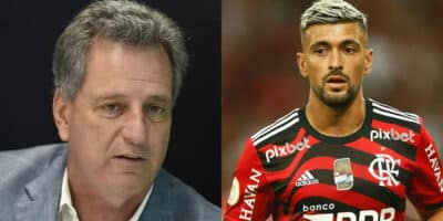 R$93M: Arrascaeta anuncia na Globo saída no Flamengo em 2025 (Foto: Reprodução/Montagem TV Foco)