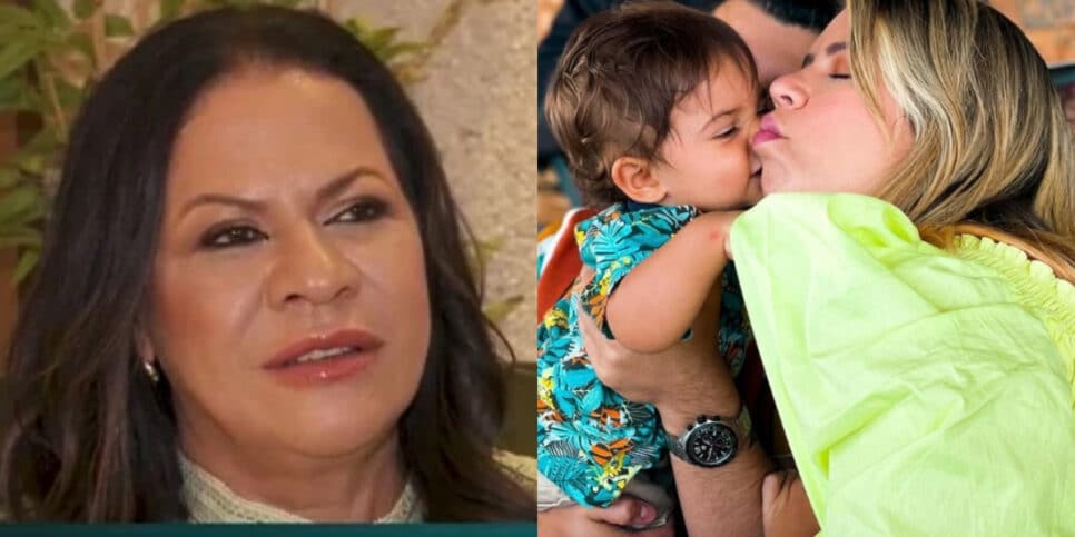 Mãe de Marília Mendonça expõe neto ao saber de morte da mãe (Foto: Reprodução/Montagem TV Foco)