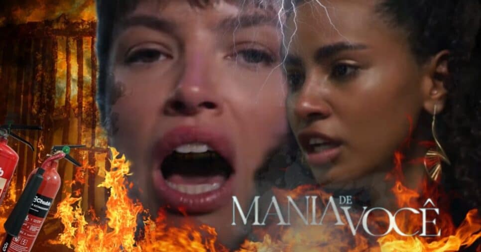 Mania de Você: É incêncio com Luma agredida, Viola algemada e fundo do poço (Fotos: Reprodução/ TV Globo/ Montagem TV Foco)