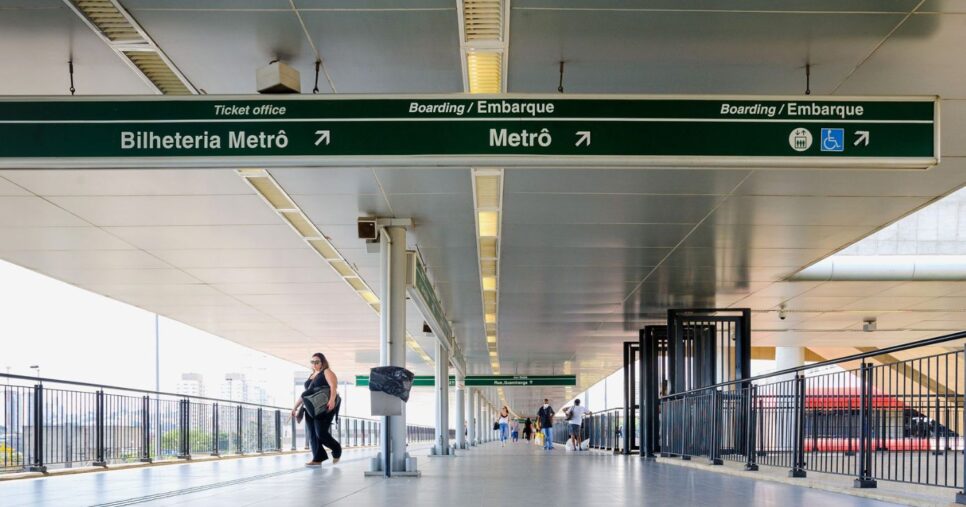 Metrô da linha 2 verde sofrerá alterações de horário de bilhetagem em 9 estações (Foto Reprodução/Internet)