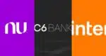 Nubank, Inter e C6 Bank - Foto: Internet