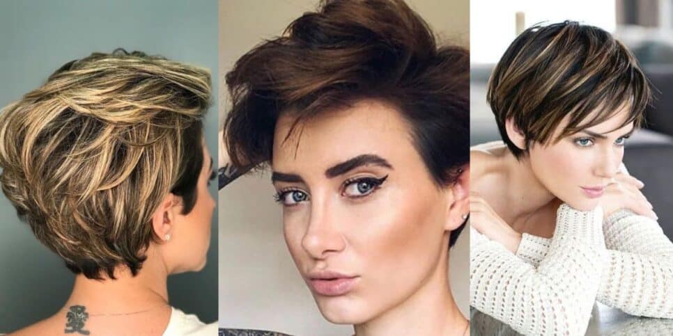 Pixie Chic em moreno bronzeado (Foto Reprodução/Montagem/Lennita/Tv Foco/Pinterest)