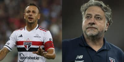 Casares terá que tomar decisão sobre permanência de Rafinha no São Paulo (Foto: Reprodução/Montagem TV Foco)