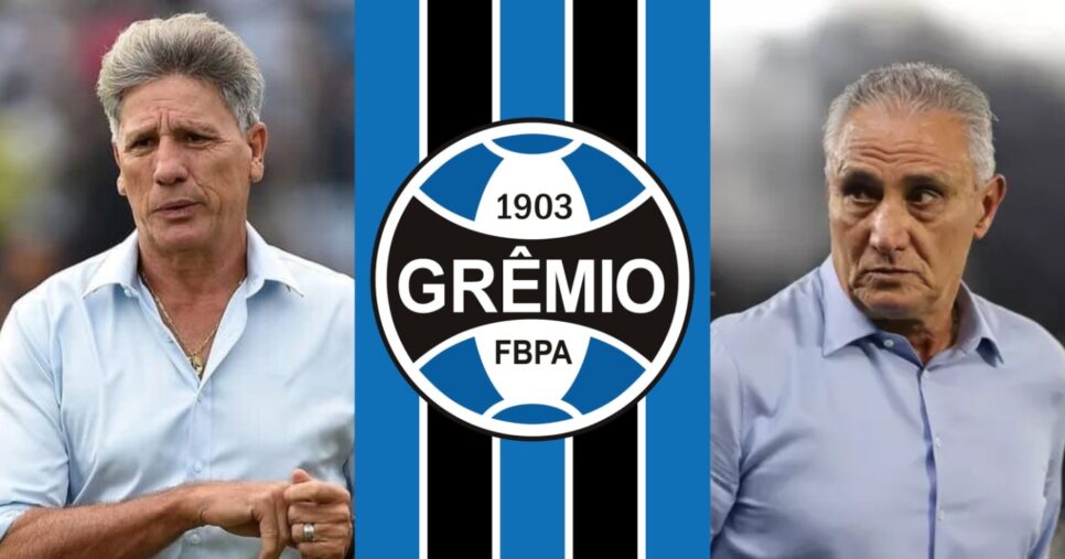 Grêmio dispensa 2 técnicos pra fechar com campeão multimilionário - (Montagem / TV FOCO)