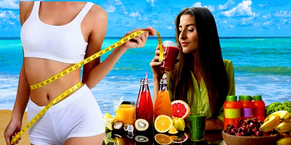 5 sucos detox aceleram o emagrecimento e vem com tudo nesse verão (Foto Reprodução/ Montagem/Lennita/Lee/TV Foco/Canva/Freepik/Internet)