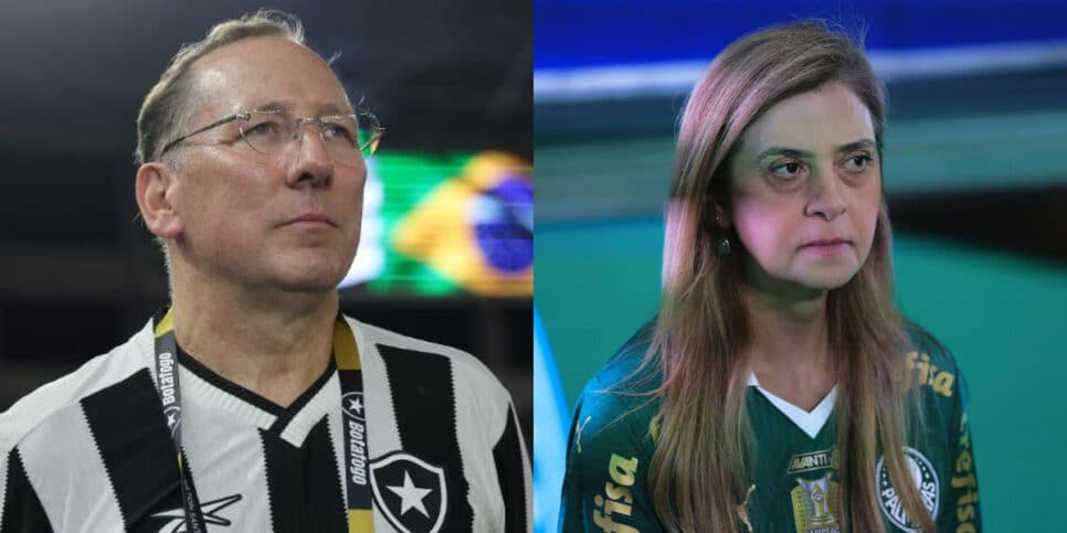 Textor em êxtase: Botafogo arma rasteira em Leila por R$47M (Foto: Reprodução/Montagem TV Foco)