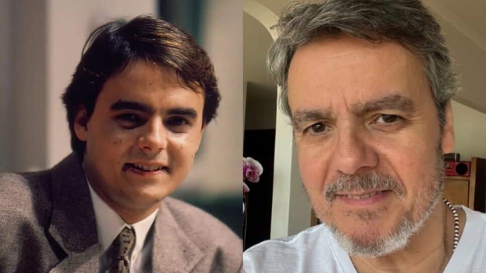 Cássio Gabus Mendes, o Afonso, ontem em 1988 e hoje em 2024 (Fotos: Reprodução/ Divulgação/ Instagram/ Montagem TV Foco)