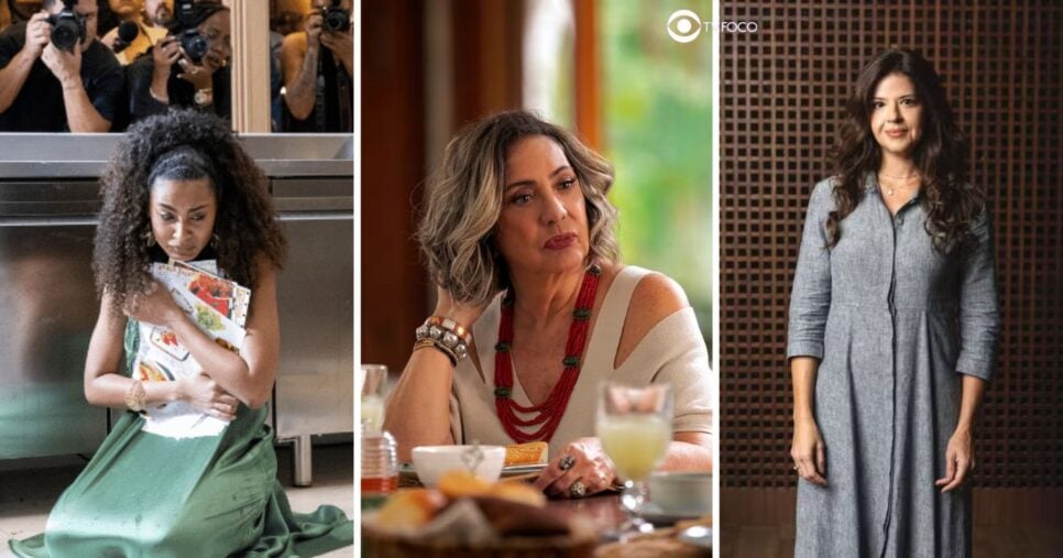 Viola, Berta e Fátima em Mania de Você (Foto: Reprodução / Globo / Montagem TV Foco)