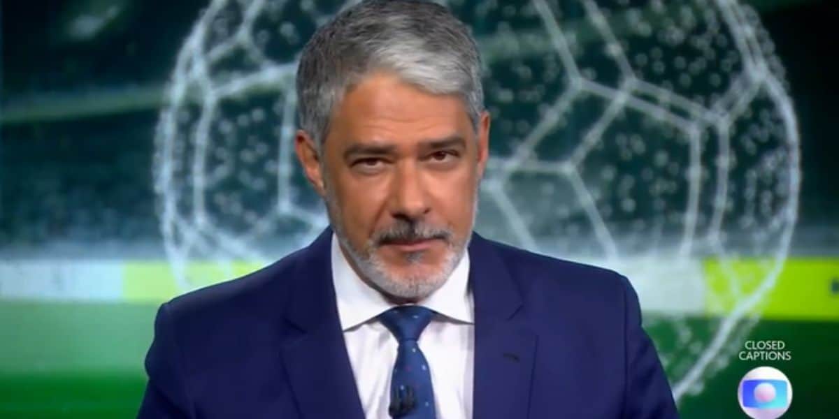 William Bonner comanda todas as noites o Jornal Nacional (Reprodução: Globo)