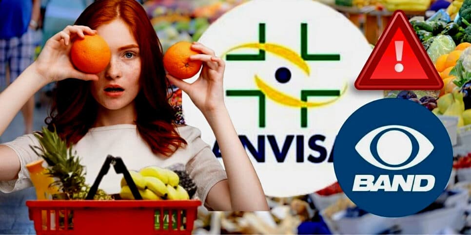 ANVISA emite alerta envolvendo frutas como a laranja e +1 e informação é confirmada na BAND (Foto Reprodução/Montagem/Lennita/Tv Foco/Canva/ BAND)