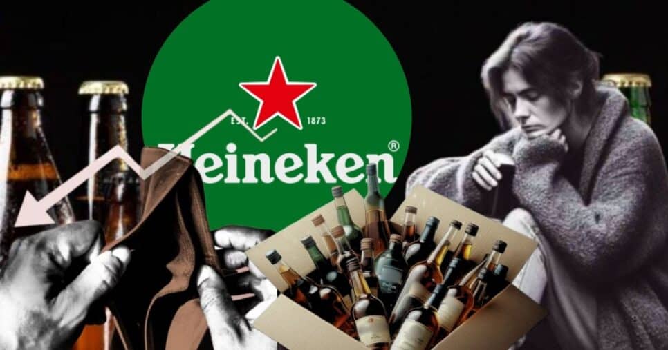 Gigante das bebidas, tão popular quanto a Heineken, acaba de pedir pela sua falência nos Estados Unidos após uma enxurrada de adversidades (Foto Reprodução/Montagem/Tv Foco/Lennita/Bing/Freepik/Heineken)