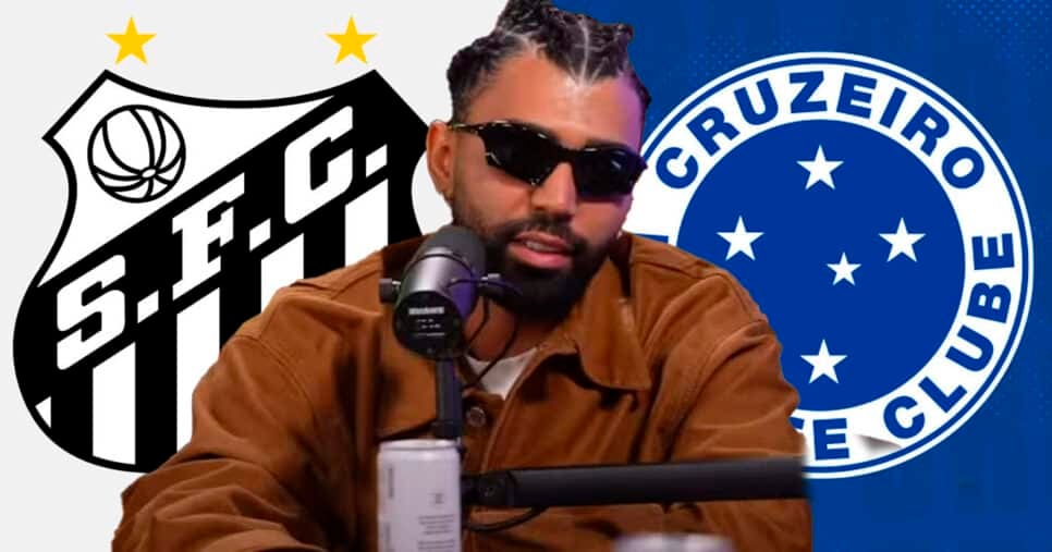 Gabigol - Cruzeiro e Santos (Foto: Reprodução, Podpah )