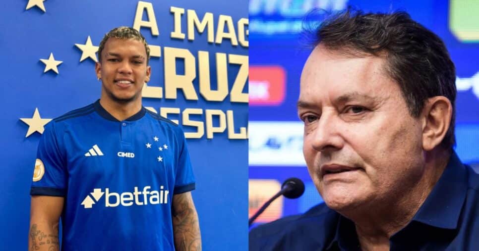 Gabriel Verón e Pedrinho BH no Cruzeiro - Foto Reprodução Internet