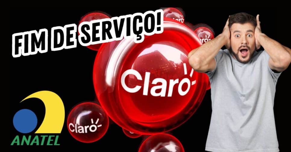 Claro crava fim de serviço e atinge em cheio clientes (Reprodução/Montagem TV Foco/Canva)